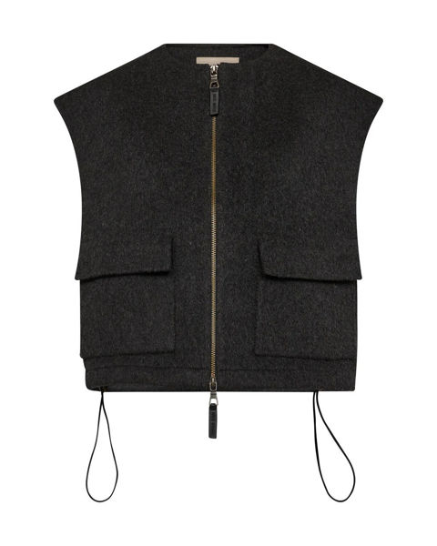 MMELISE LOISA WOOL VEST Phantom