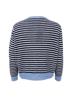 BCDELL STRIPED CARDIGAN NAVY