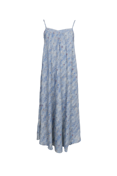 BCLUNA VEA DRESS Blue Argyle