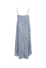 BCLUNA VEA DRESS Blue Argyle
