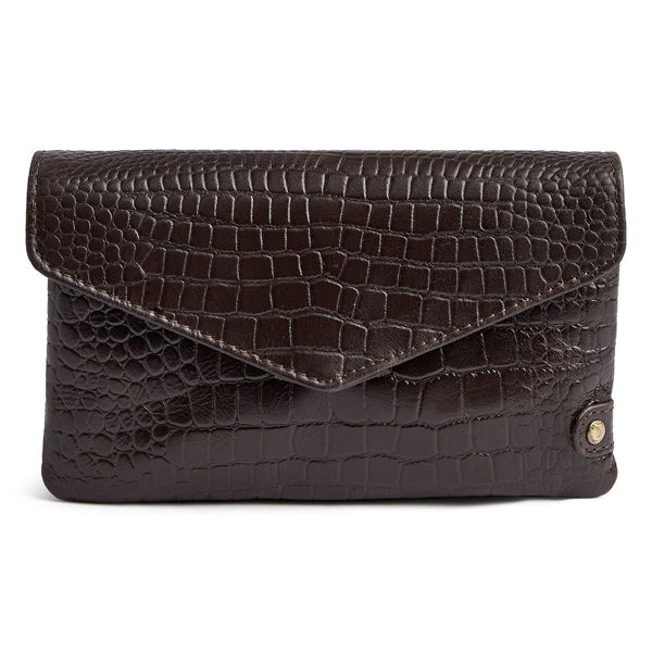 DEP Fashion F. Purse Brown Croco