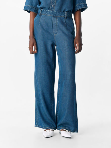 OBJFRAME LISA WIDE PANT DENIM