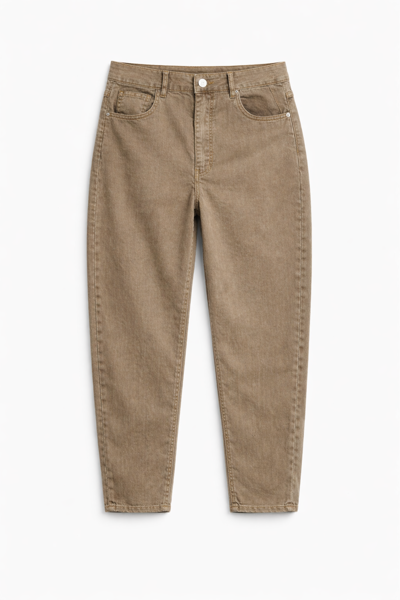 UD- BARREL FIT JEANS TAUPE