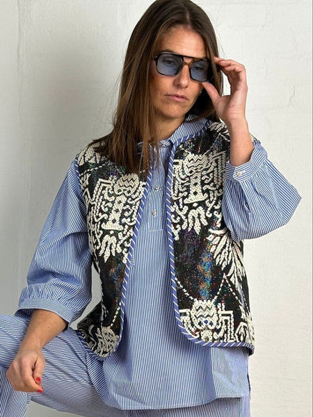 GP Marli Waistcoat BLACK