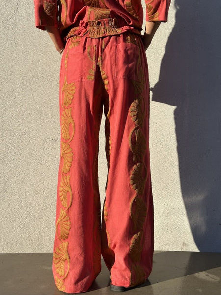 GP-Honolulu Jacquard PANT CORAL