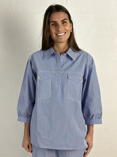 Oslo Stripe Shirt BLUE