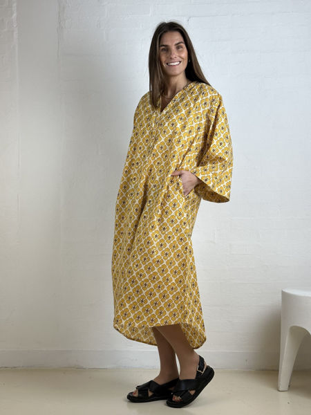 GP-Mumbai Flower Dress YELLOW