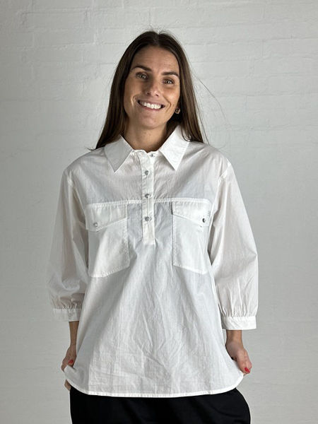 GP-Oslo Poplin Shirt WHITE