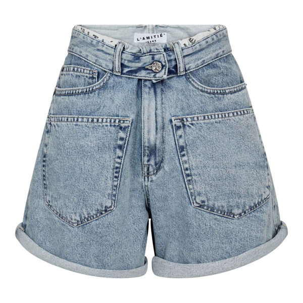 HL-Flip Waist Shorts BL.DENIM