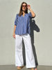 GP- Tunø stripe Blouse BLUE