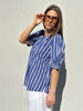 GP- Tunø stripe Blouse BLUE