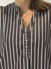 GP- Tunø stripe Blouse BROWN