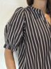 GP- Tunø stripe Blouse BROWN