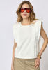 CCZelli Padded Pleat Top WHITE