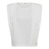 CCZelli Padded Pleat Top WHITE