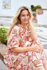 BCZELENE RAGLAN DRESS CORAL