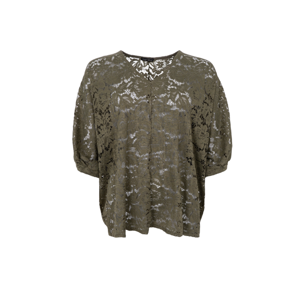 BCDEBBIE LACE BLUSE ARMY
