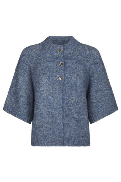NN-Benuta Fluffy Knit Cardigan BLUE