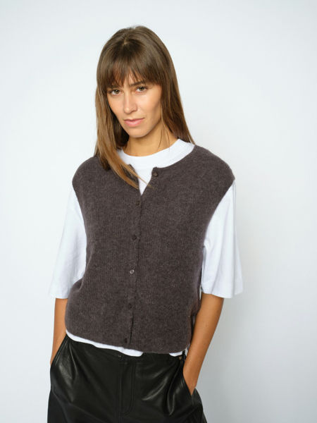 MMALMINE THORA KNIT VEST FALCON