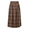 CCDagny Anya Check Pleat Skirt BROWN