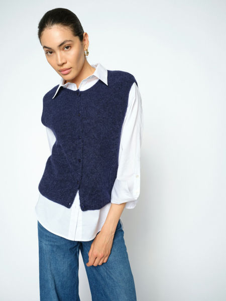 MMAlmine Thora Knit Vest navy
