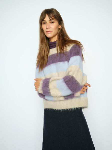 MMSuvi Stripe Knit GRAPE