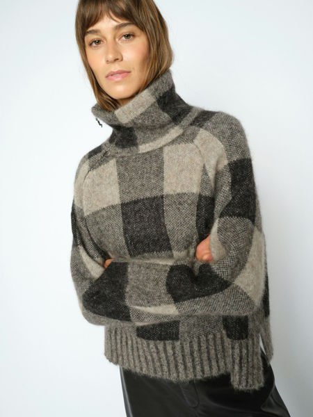 MMMaija Check Knit BLACK