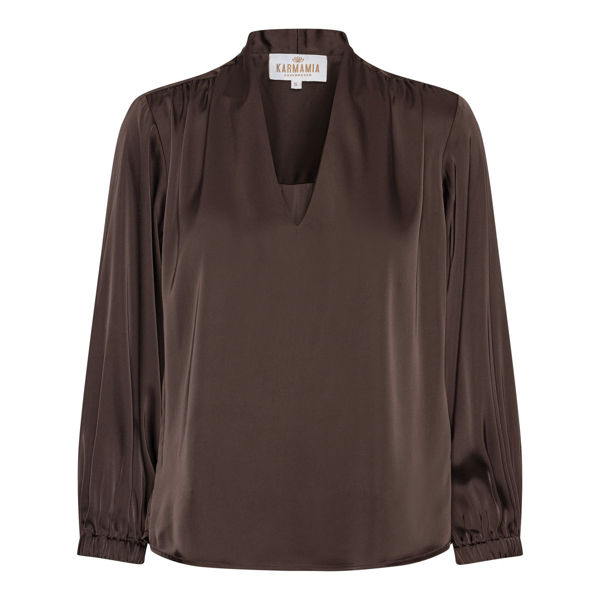 KAM-JODY BLOUSE DARK BROWN