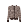 BCDELL STRIPED CARDIGAN coffee