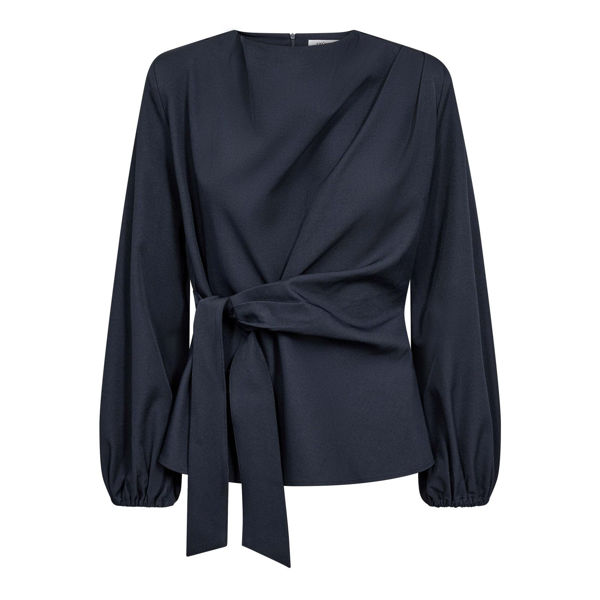 CCLuna Tie Blouse NAVY