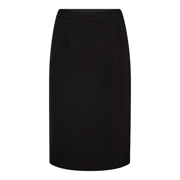 HL-Maxi Split Pencil Skirt BLACK