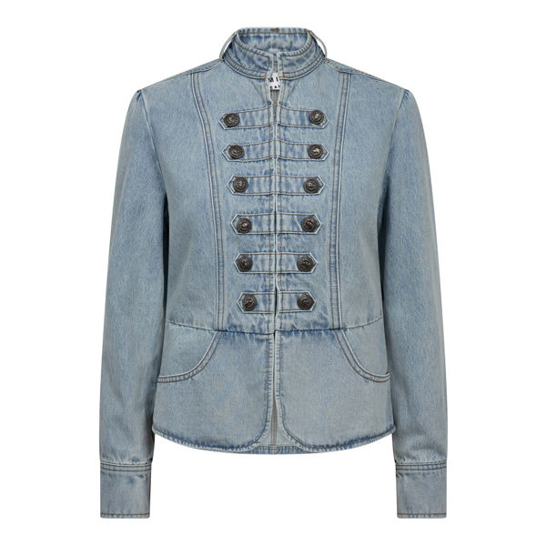 HL-Bleached Denim Uniform Jacket