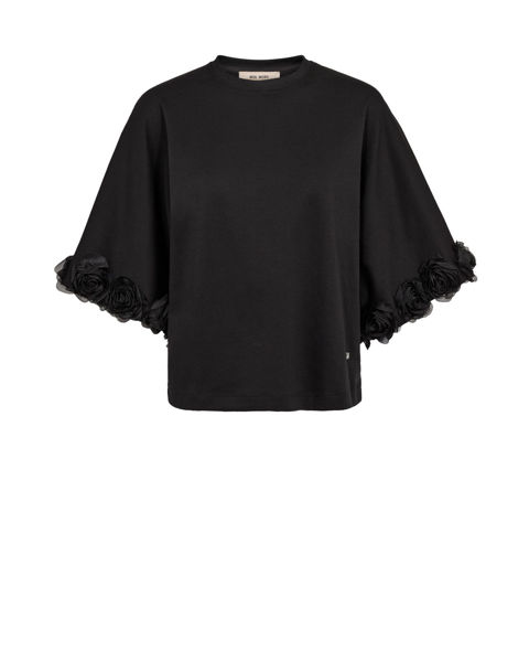 MMRosette O-SS Tee BLACK