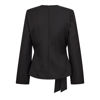 CCLUNA PLEAT TIE BLOUSE BLACK